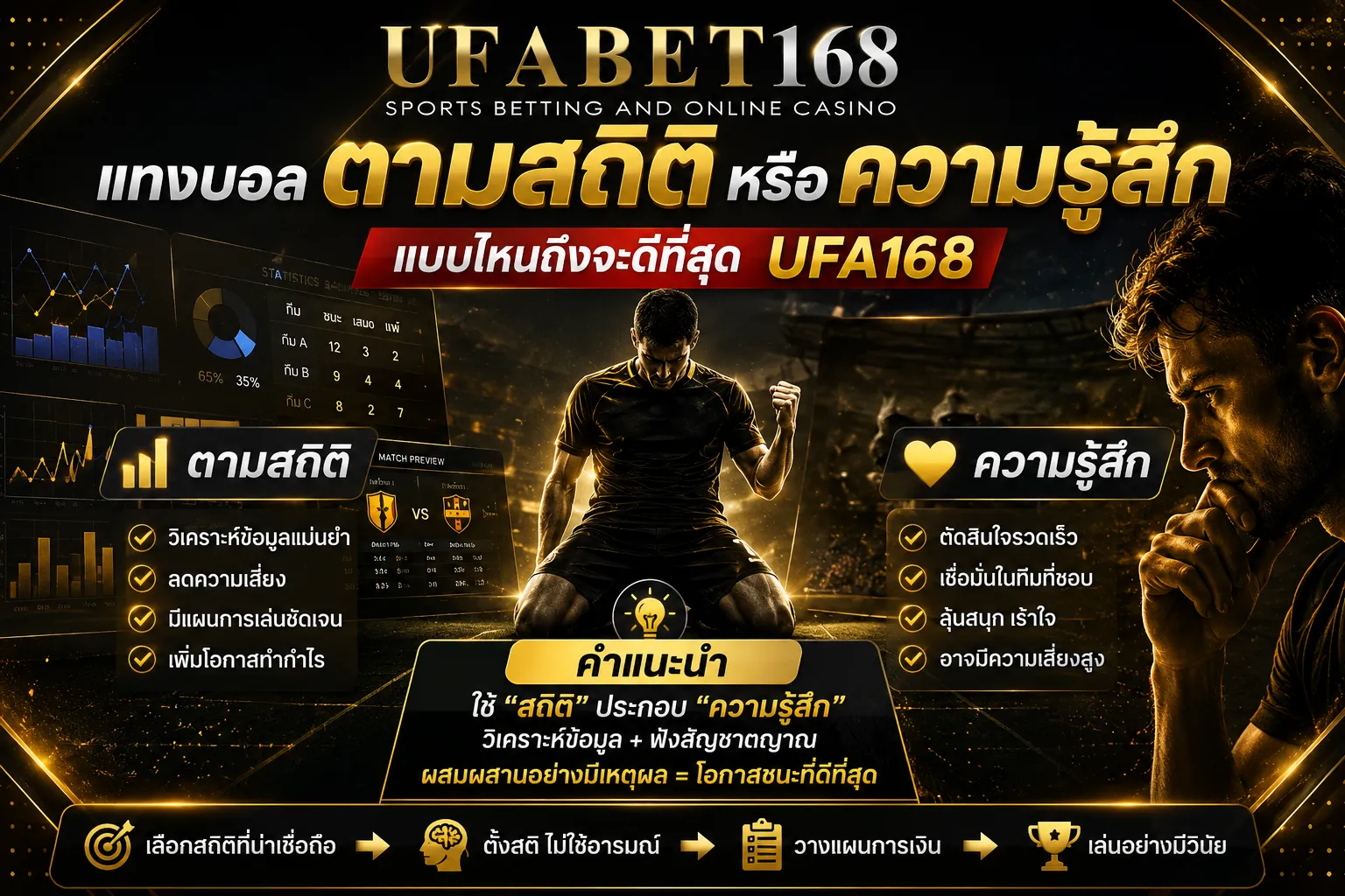 แทงบอลตามสถิติหรือความรู้สึก