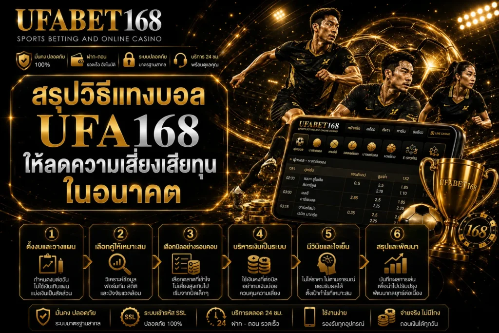 แทงบอลยังไงให้ลดความเสี่ยงเสียทุน
